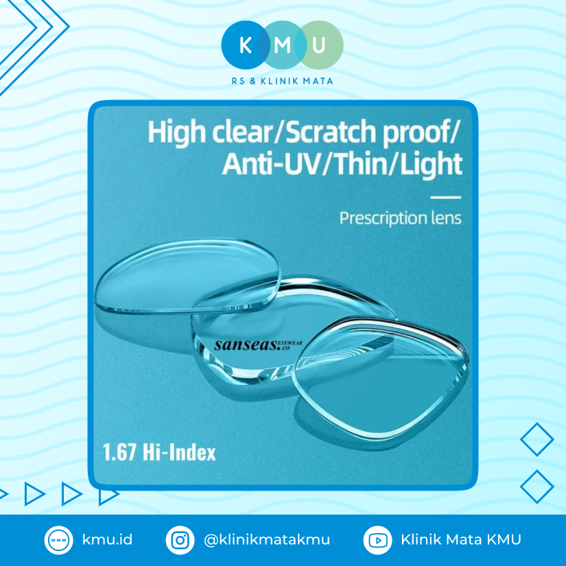 Kacamata Minus Tertinggi atau Lensa High Definition