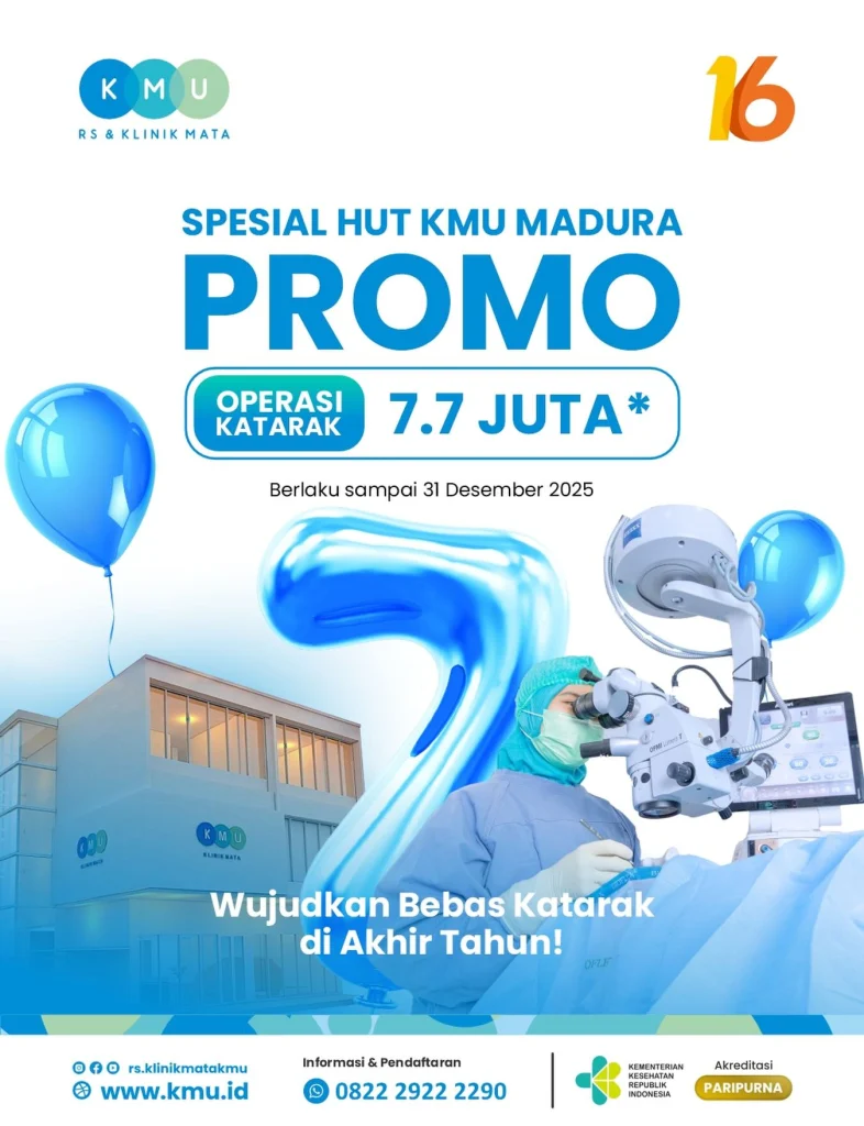 Penawaran Spesial Harga Operasi Katarak - Promo HUT KMU Madura